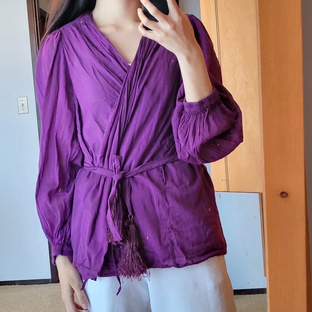 Forte forte purple blouse
